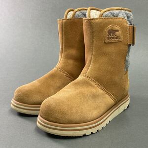 ○a9《美品》SOREL ソレル NL2294-286 RYLEE ライリーショートブーツ キルティング スエードレザー ショートブーツ 24.5cm レディース