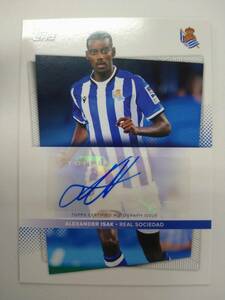 値下げ TOPPS 2021-22 REAL SOCIEDAD AU-AK ALEXANDER ISAK AUTO 11/49 特価即決 アレクサンデル イサク 直筆サイン レアル ソシエダ 