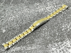 ラグ幅：20mm 腕時計ベルト メタルブレス カラー：コンビネーション ゴールド ブレスレット【対応モデル ロレックス ROLEX】