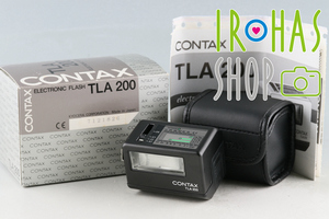 Contax TLA200 Black Shoe Mount Flash With Box #56578L8