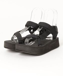 「Teva」 フラットサンダル 24cm ブラック レディース