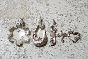 B2109 天然ダイヤモンド ペンダント ネックレス ヴィンテージ アクセサリー 大量 セット まとめて おまとめ まとめ売り SILVER含む