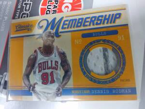 】Panini 2010-11 Classics】Chicago Bulls/Dennis Rodman●10枚限定Jersey Prime