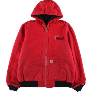 古着 90年代 カーハート Carhartt アクティブジャケット ダックフルジップパーカー USA製 メンズL ヴィンテージ /eaa383705