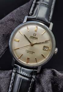 中古 オメガ OMEGA シーマスター デビル Seamaster DE VILLE アンティーク デイト シルバー オートマ SS ステンレス 自動巻 メンズ 腕時計