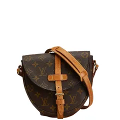 ルイ ヴィトン モノグラム シャンティPM 斜め掛け ショルダーバッグ M40646 ブラウン PVC レザー レディース LOUIS VUITTON【1-0187633】