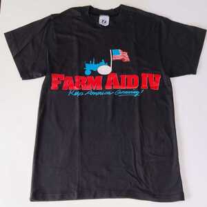 【90年 FARM AID IV】ファーム・エイド フェス Tシャツ / LOGO7 Lサイズ / Neil Young, Guns N