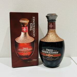 【AMT‐0618.3-1】スリージェネレーション アネホ テキーラ TRES GENERACIONES ANEJO 750ml 38% 箱付き 未開栓 総重量約1538ｇ 古酒 洋酒