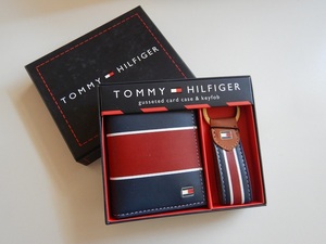 トミーヒルフィガー　TOMMY HILFIGER　カードケース　キーフォブ　キーリング　パスケース　レザー　革　ギフト　プレゼント　新品