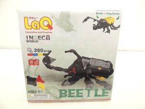 【未開封品】LaQ BEETLE INSECT WORLD 260pcs ラキュー インセクトワールド 5歳～ パズル ブロック 組み立てブロック ジョイン トパーツ/60