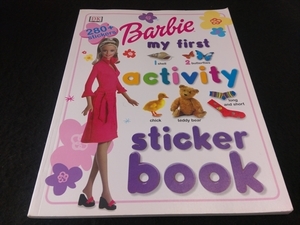 希少★バービー 英語シール絵本 『Barbie my first activity sticker book』 ■送120円　洋書 ★シール未使用○　