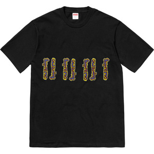 即決 supreme 18ss gonz logo tee black M