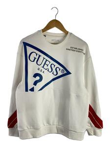 GUESS◆スウェット/M/ポリエステル/WHT/MK3K7425K