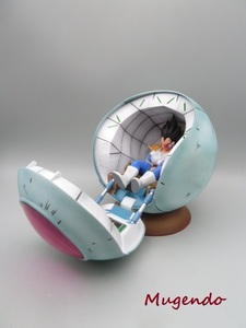 ドラゴンボールZ プラモデル SAIYAN SPACE POD サイヤ人の宇宙船ポッド ベジータ 塗装完成品 リペイント 