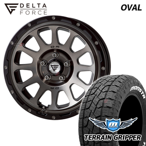 4本セット DELTA FORCE OVAL 17x7.0J 5/114.3 +32 MSP MONSTA TERRAIN GRIPPER A/T 265/65R17 WL RAV4 アドベンチャー 外径アップ