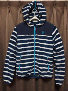 ☆CHUMS チャムス Elmo Fleece Full Zip Parka エルモ フリース フルジップ パーカー sizeM NAVY/WHITE☆