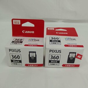 1円【未使用】Canon キャノン/未使用 Canon純正プリンターインク 360ＸL 2個セット/82