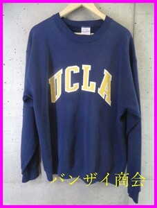 7001s7◆80s 90sヴィンテージ◆USA製◆SANTEE SWEATS BY PULMA INC.【UCLA 】カレッジ スウェットトレーナー XL/パーカー/Tシャツ/古着