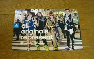 2NE1 「adidas/SHOP LIST」 アディダス ショップリスト コレクションなどに！！　表紙 カード ポスター ポストカード 韓国/韓流