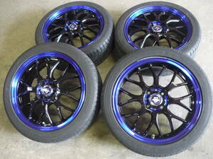 美品♪コンパクトカーにおススメ♪16-6Ｊ+40　PCD100-4穴　195/45Ｒ16　アクアヴィッツスイフトフィットパッソタンクルーミーソリオノート