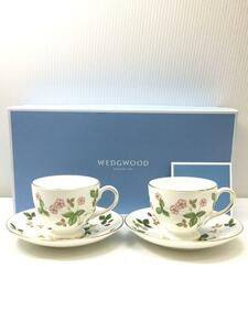 WEDGWOOD◆カップ&ソーサー/2点セット/ワイルドストロベリー/未使用品/箱有//