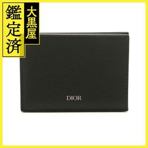 Dior ディオール カードケース 名刺入れ ブラック カーフ【473】