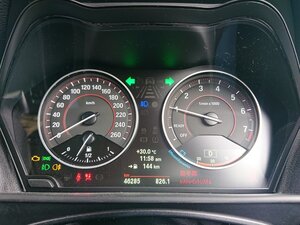 『psi』 BMW DBA-1A16 F20 1シリーズ 118i スピードメーター 46285km H24年式