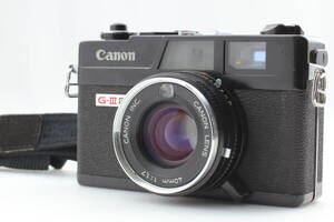 【現状品】CANON Canonet QL17 G-III ブラック 40mm f1.7 レンジファインダー フィルムカメラ 