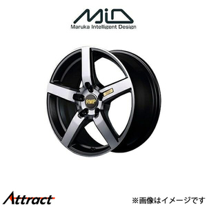 MID RMP 050F アルミホイール 1本 MPV LY3P(18×7J 5-114.3 INSET48 ガンメタDC/マットスモーククリア)