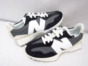 美品 NEW BALANCE ニューバランス U327FE ブラック グレー スニーカー 27.5cm BOXなし 未使用品 ★130423