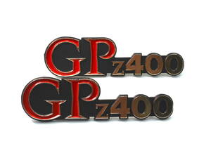 Z400GP 新品 サイドカバーエンブレム 送料275円 GPZ Z250FT Z400FX ゼファー400 Z1 Z2 KAWASAKI 当時 旧車 希少 BEET CIBIE シビエCIBIE