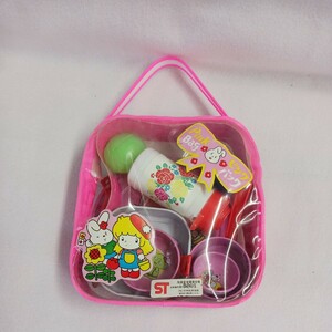 昭和レトロ　レトロ玩具　バッグ　調理セット　駄菓子屋