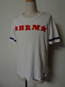 HRM ハリウッドランチマーケット HRM　ワッペン Tシャツ サイズS 白