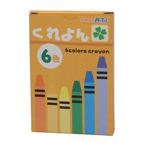 メール便発送 アーテック クレヨン 6色 72595 [学童文具]