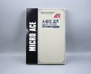 本体美品 MICRO ACE マイクロエース Nゲージ A-0313 北海道のエース 781系 新塗装uシート 特急「ライラック」6両セット 売切り