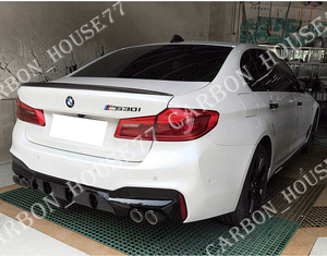 ★BMW G30 G31 Mスポーツ リア ディフューザー M5型 左右4本出 PP製 光沢ブラック塗裝《交換タイプ》☆.