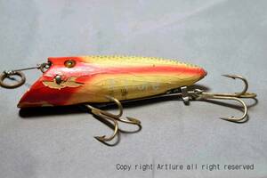 VINTAGE wooden LURE HEDDON de lux #8540 c1935（8106-32）USA MADE #OLDLURE #ARTLURE_VINTAGE ＃ヴィンテージルアー　