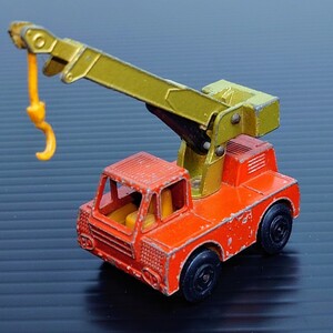 55年前のミニカー LESNEY PRODUCTS＆Co LTD MATCHBOX SERIES No.42 IRON FAIRY CRANE MADE IN ENGLAND（ビンテージミニカークレーン車）