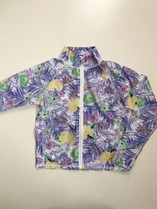 【美品】KICKS ラッシュガード 花柄 ジャンパー　水着　プール　日除　110