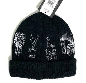 VOLCOM ボルコム D5842200BLK① ニット帽 カフビーニー Beanie ニットキャップ 帽子 刺繍のアートデザイン ヴォルコム 新品 即決 送料無料