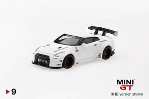 ＜新品・未開封＞ MINI GT　LB★WORKS 日産 GT-R（R35)　Matte White　右ハンドル　1/64サイズ