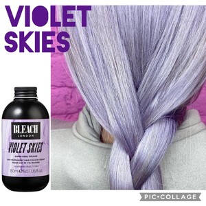 【Violet Skies】スーパークールカラーズ★bleach london　海外コスメ　カラーバター　セルフカラー　検索マニックパニック