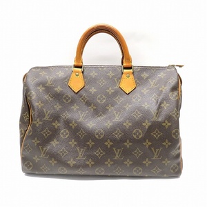 #axb ルイヴィトン LOUISVUITTON ボストンバッグ スピーディ 35 茶 モノグラム レディース [888134]