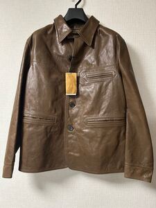 新品未使用　RRL ダブルアールエル　カーコート　ブラウン　Mサイズ　グランメゾン東京　キムタク　グランメゾンパリ レザージャケット