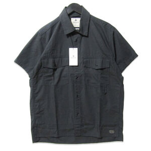 未使用 Snow Peak スノーピーク TAKIBI Light Ripstop Shirt SH-23SU101 半袖ワークシャツ リップストップ タキビ ブラック M 27107836