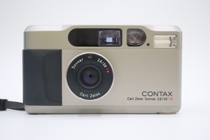 完動美品 CONTAX コンタックス T2 チタン シルバー Titan Silver Sonnar 38mm F2.8 T* // 139601