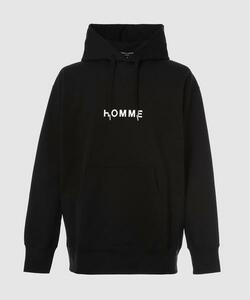 新品未使用 COMME des GARCONS HOMME ロゴプリントスェットパーカー