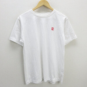 G■ノースフェイス/THE NORTH FACE スモールボックス ロゴTシャツ/NT31955【L】白/men