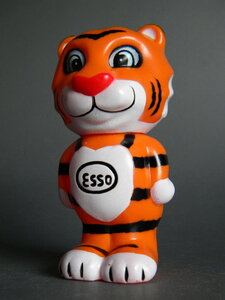 当時物 ★★ESSO エッソタイガー sofvi コインバンク 良好 !! ソフビ 景品 おまけ 販促 Esso Tiger 非売 貯金箱 ★★未使用デッドストック1