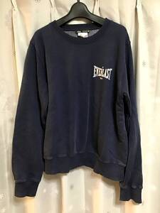 【ZARA/ザラ】長袖裏起毛スウェット/M★EVERLAST★ネイビー★レディース★USED